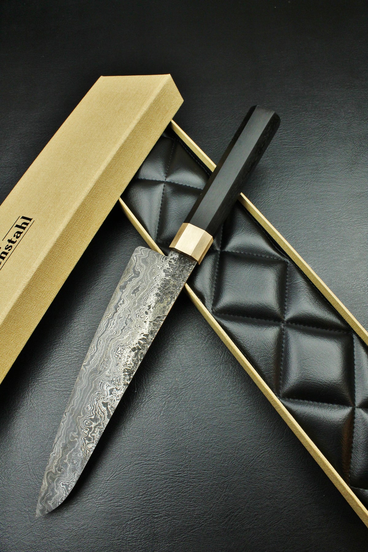 Damascus-Gyuto 215, achteckig, 2,4