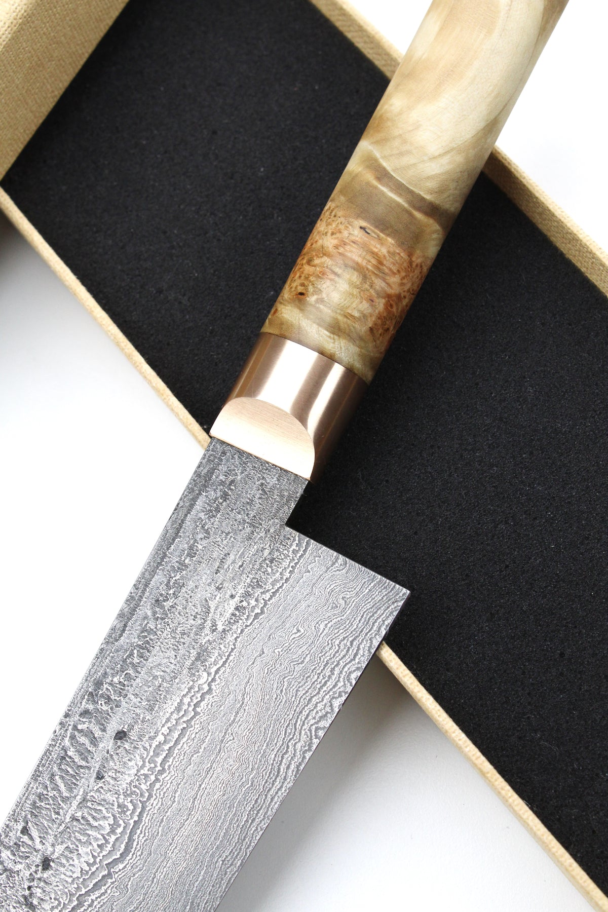 Damast Santoku 500L Ahorn