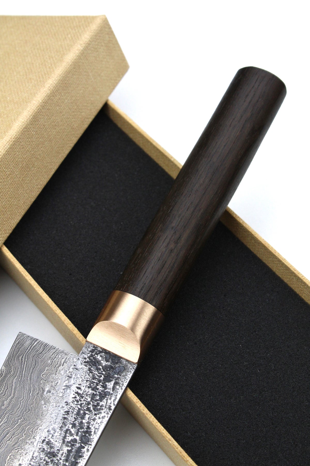 Gyuto Damast Mooreiche oval