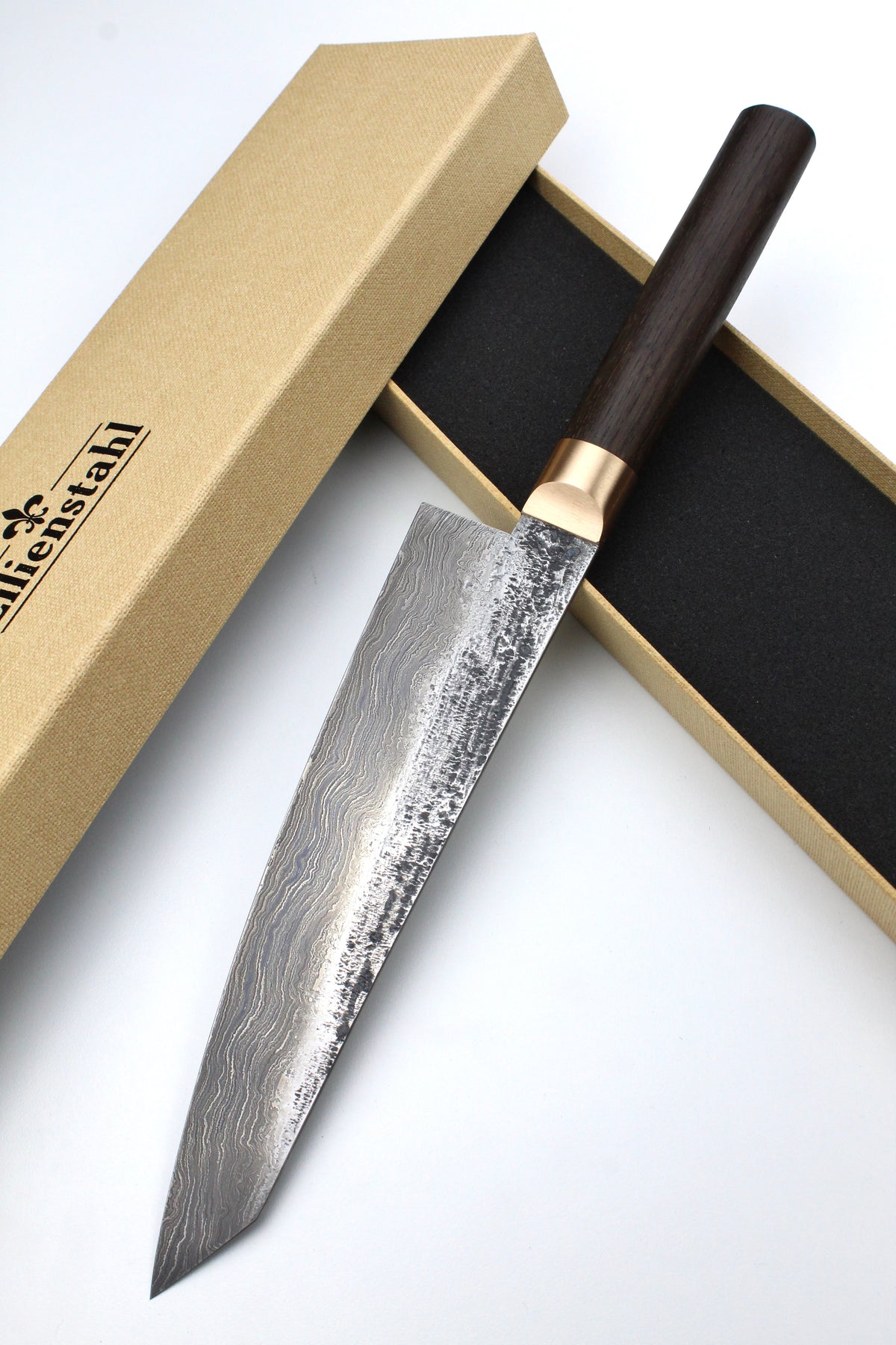 Gyuto Damast Mooreiche oval
