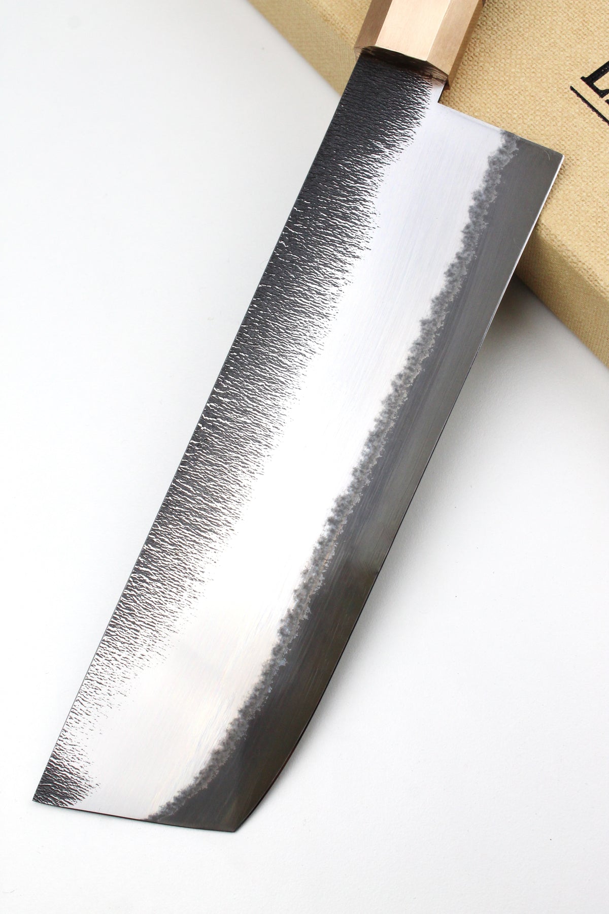 Achteckiges Nakiri aus Moorbirkenholz
