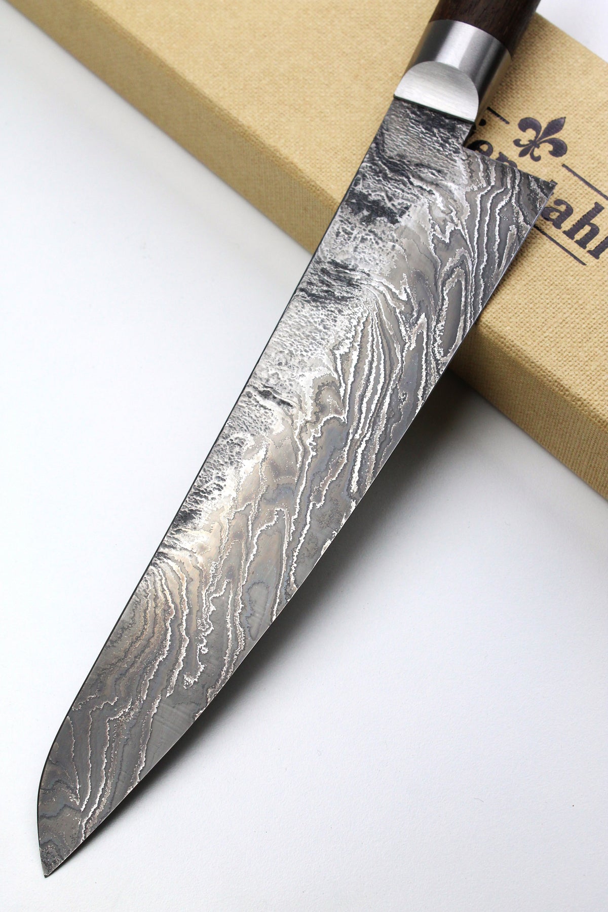 Gyuto Damascus Bog Oak HKT 3.0