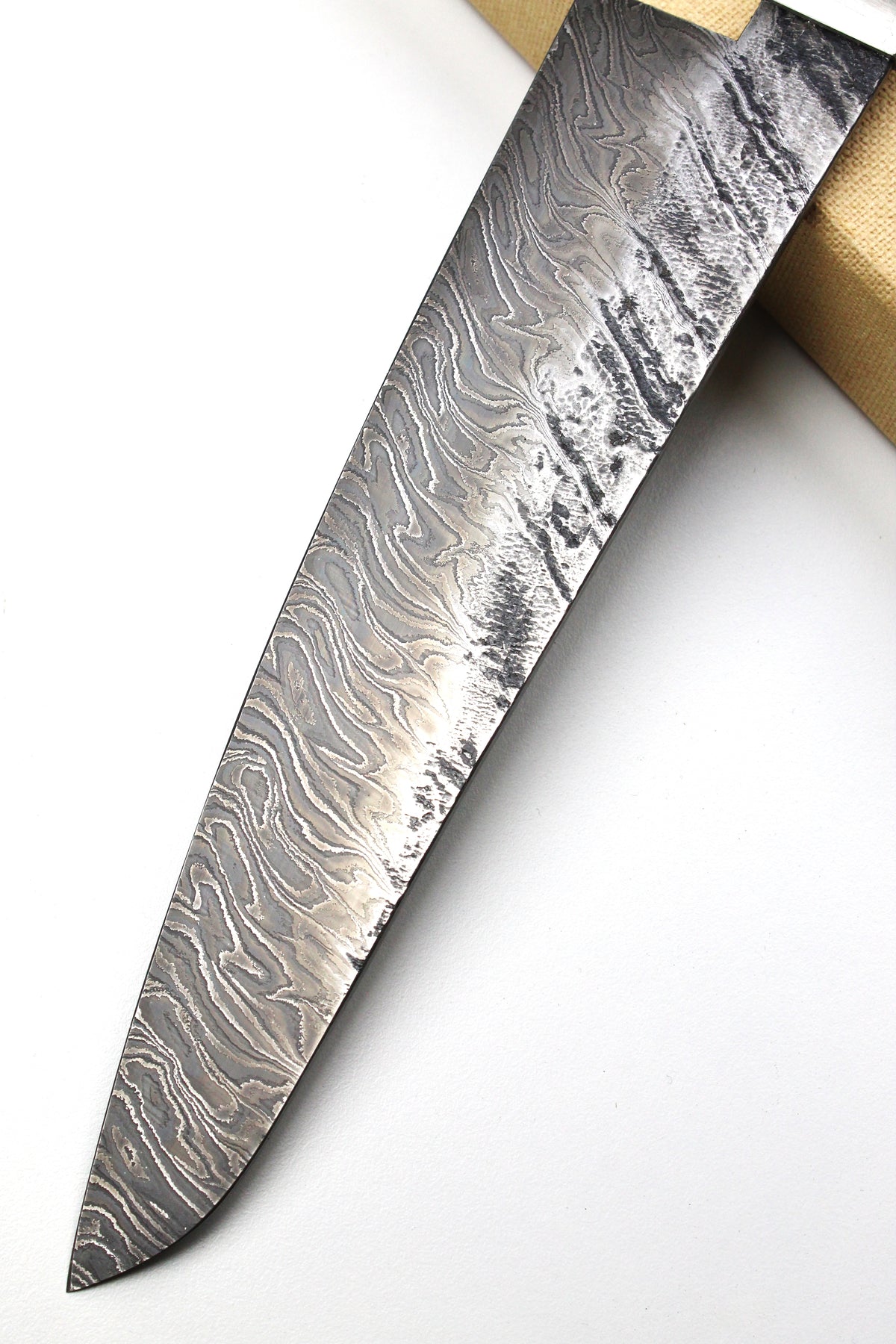 Damast-Gyuto HK-Torsion Olivgrün