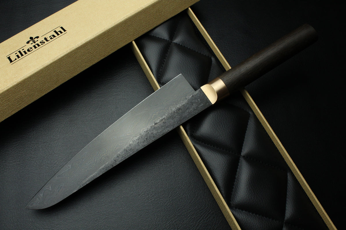 Gyuto Damast Moorholz Oval