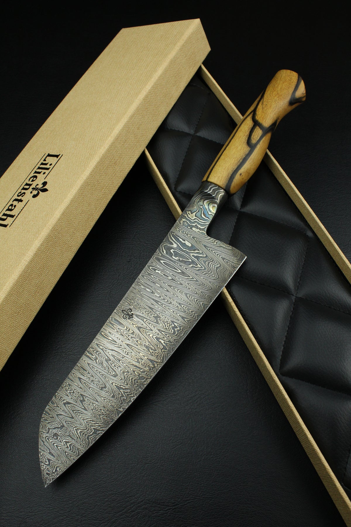 Santoku 195 Le Tigre patiniert