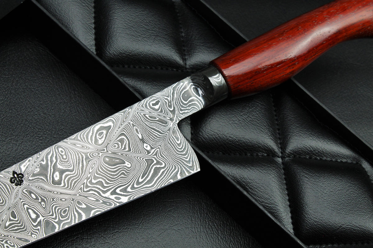 Gyuto 220 Padauk Rautenmuster