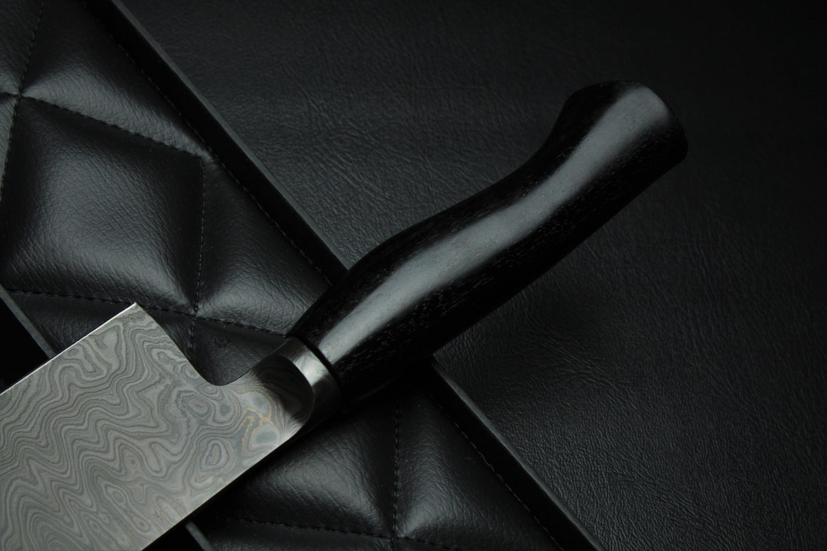 Nakiri 180 schwarzes Ebenholz komplett schwarze Patina