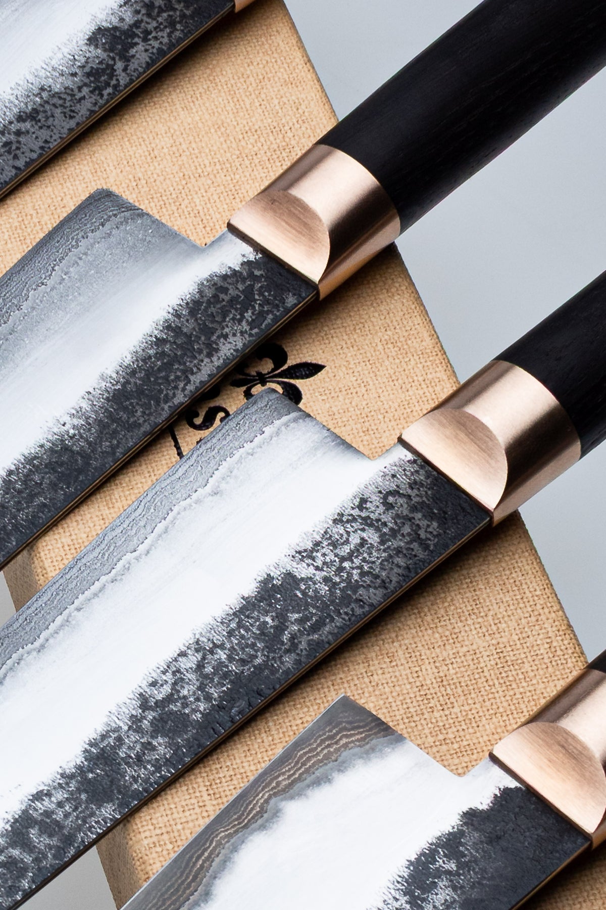 Gyuto Damast 3LND Mooreiche