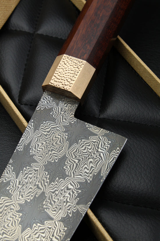 S Damascus K-Tip Santoku Snakewood