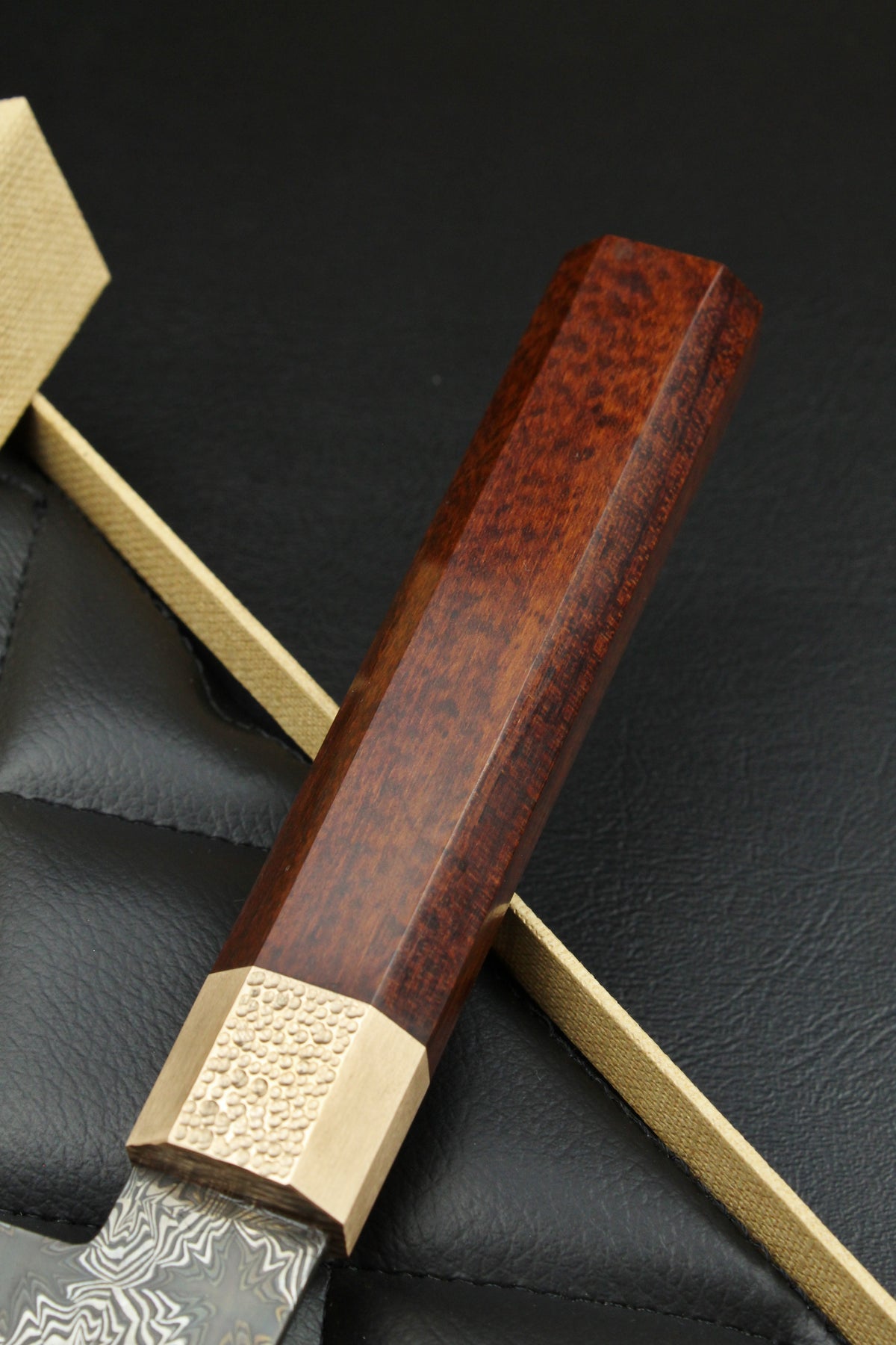 S Damaszener K-Tip Santoku Schlangenholz