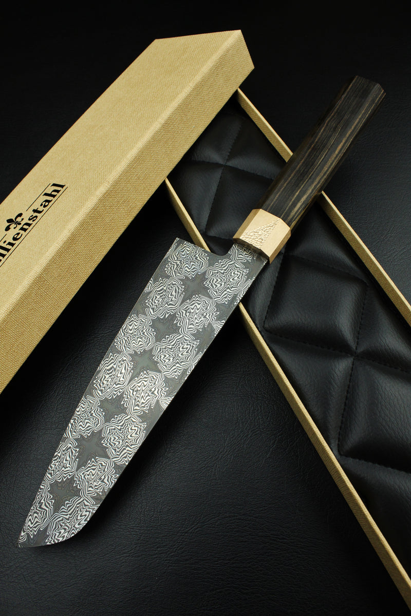 Santoku Black Star B&W Ebony