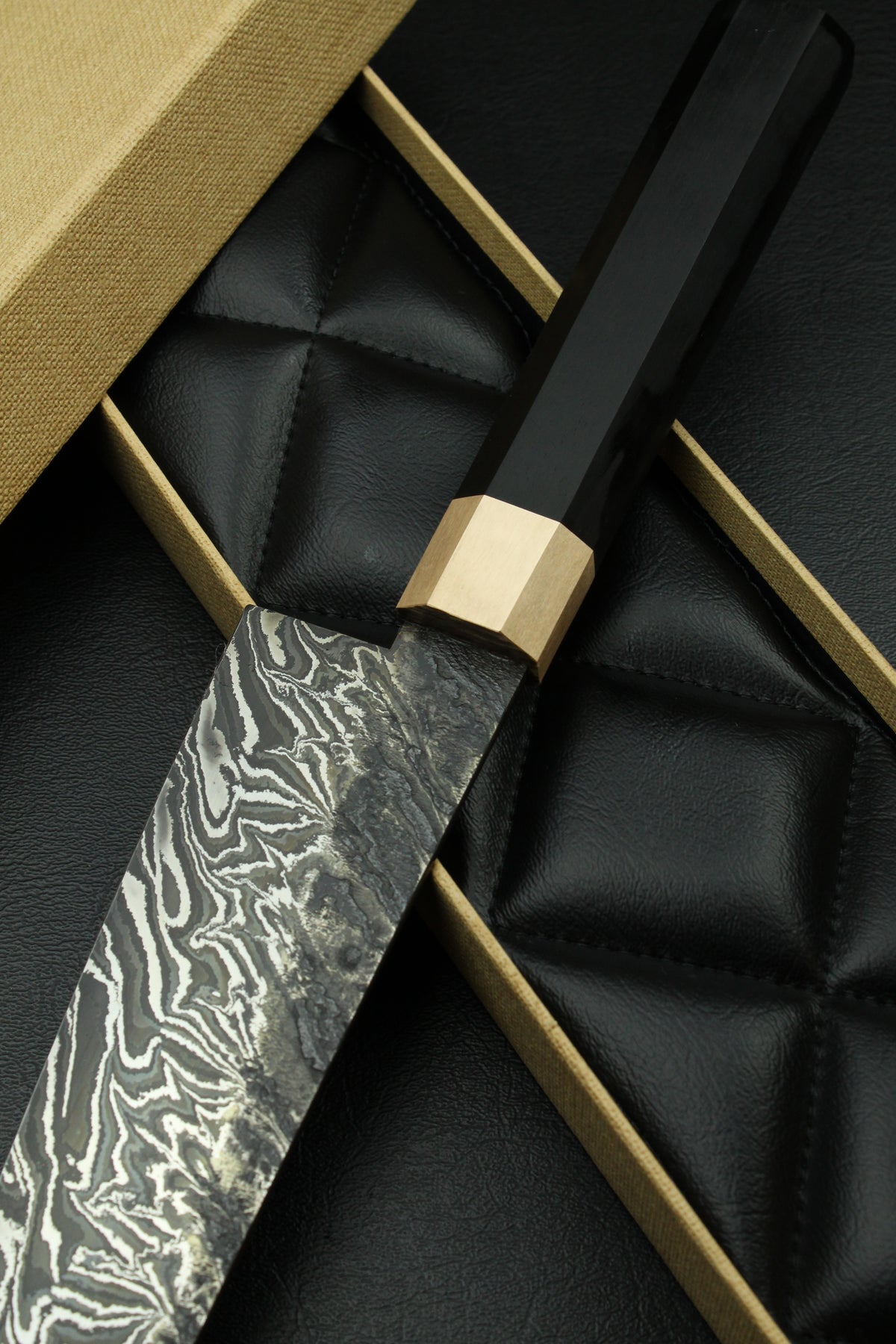 Damast-Gyuto 215 Achteckig 1.2