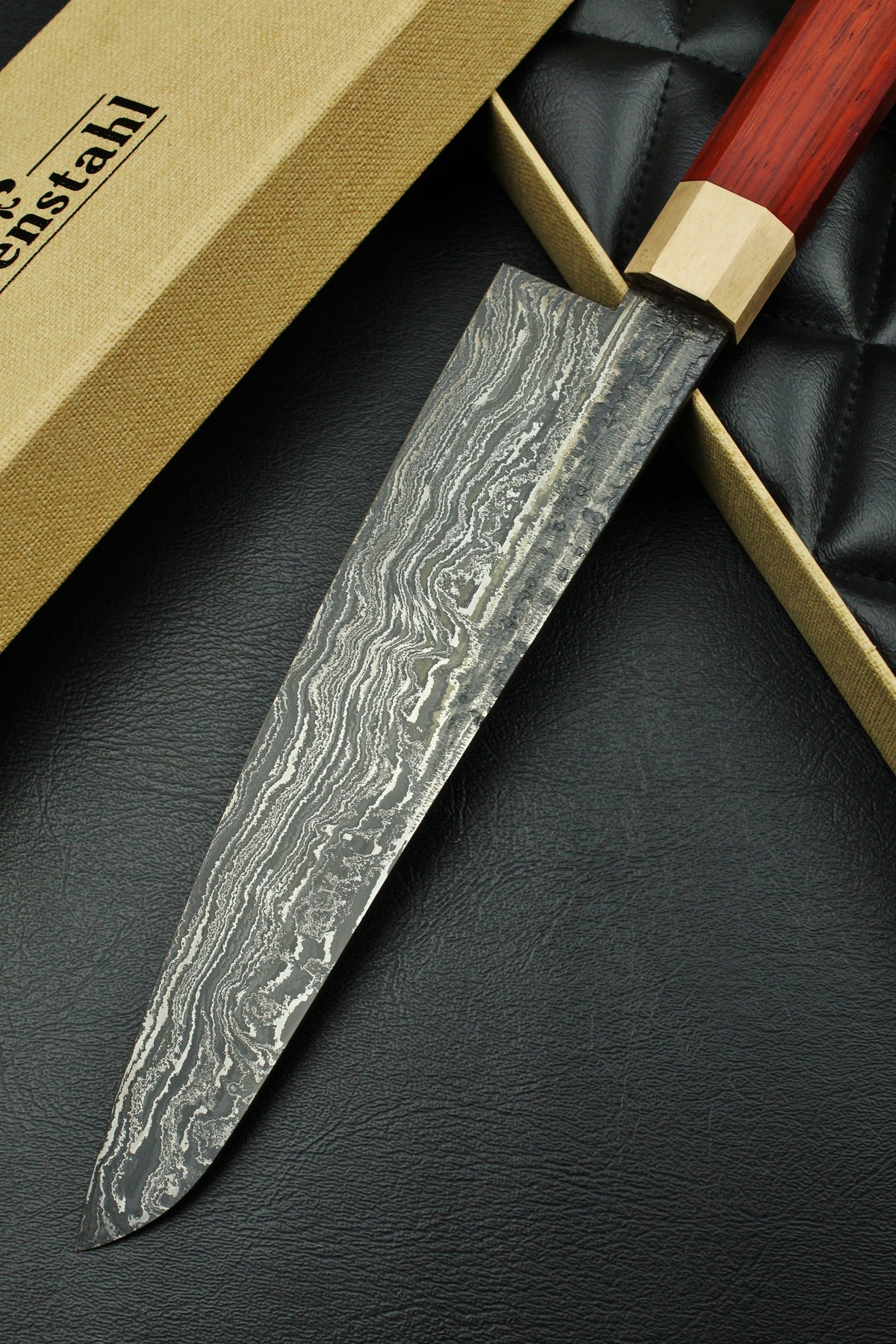 Padouk Damast Gyuto 215 Oktogonal 2.0