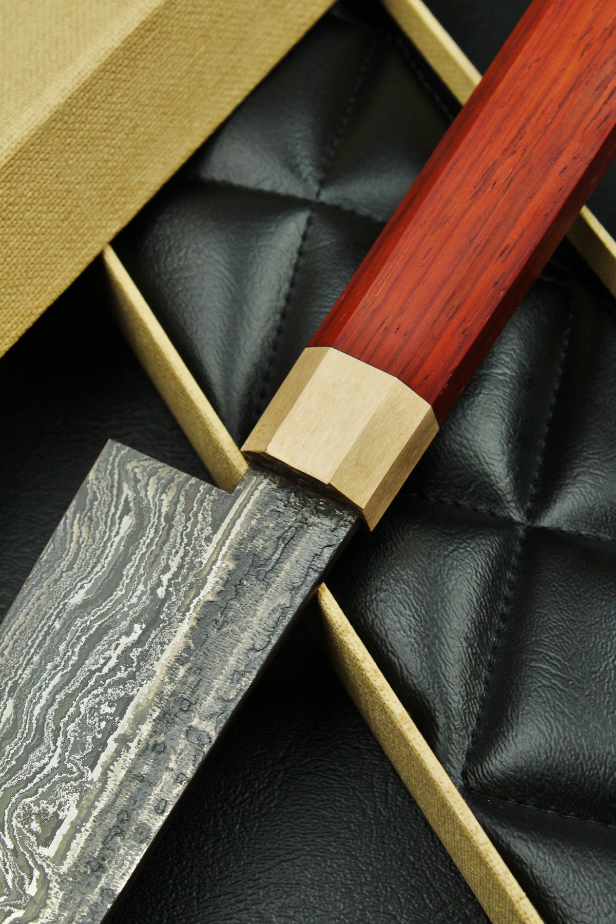 Padouk Damast Gyuto 215 Oktogonal 2.0