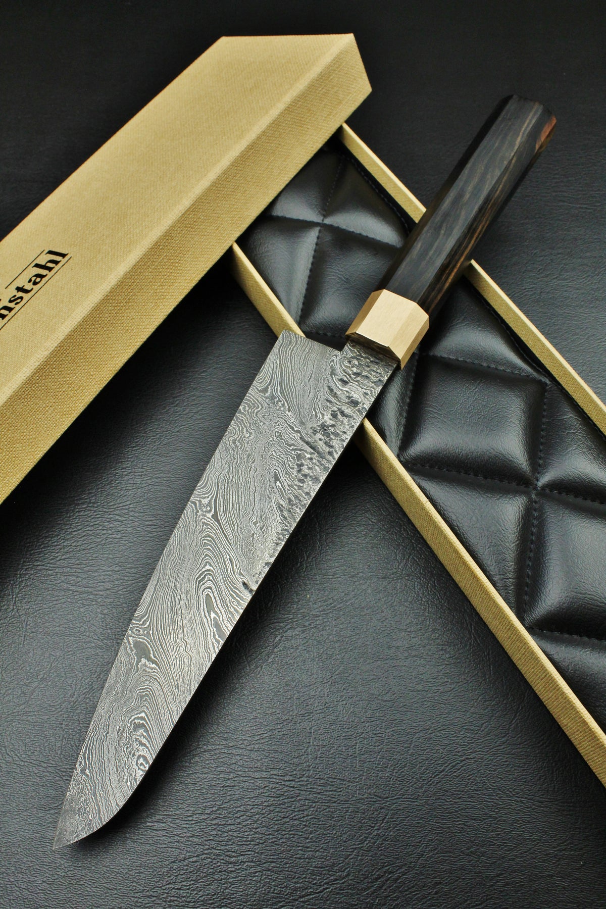 Damast-Gyuto 215, achteckig, 2,3