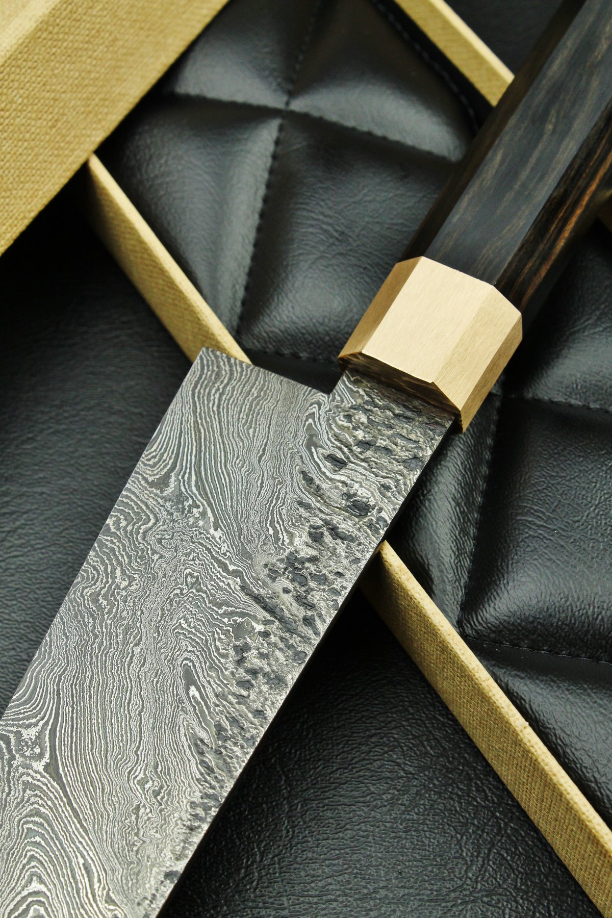 Damast-Gyuto 215, achteckig, 2,3