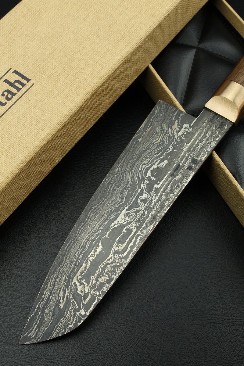 Damascus Santoku HK German Walnut