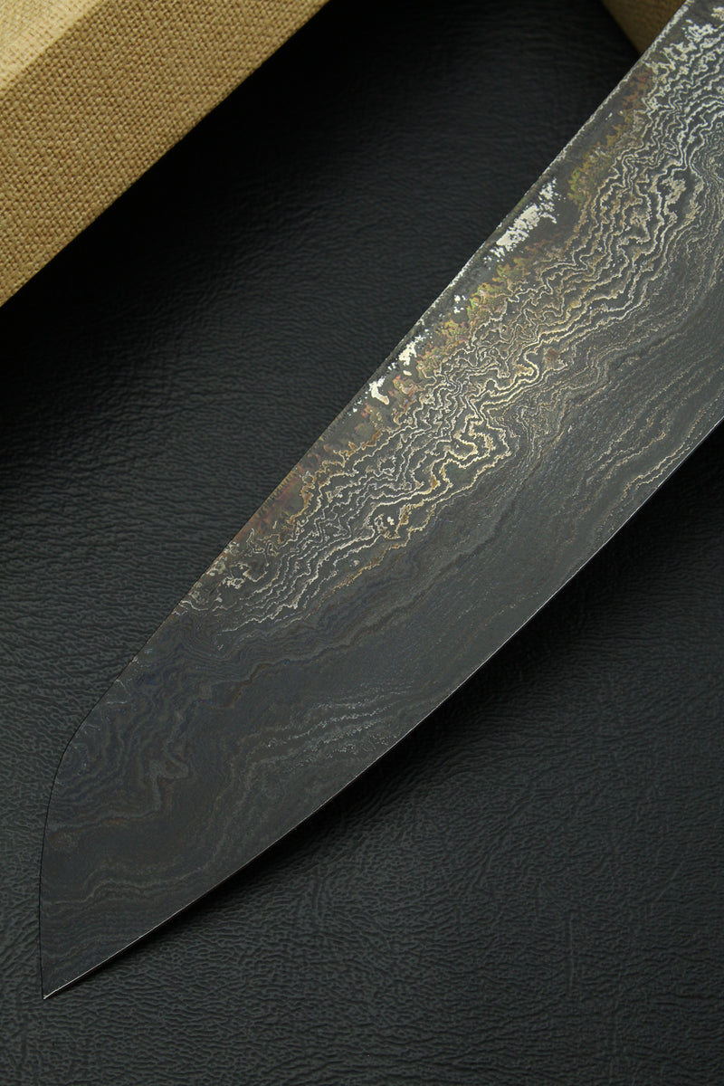 Damascus Santoku 500L German Walnut