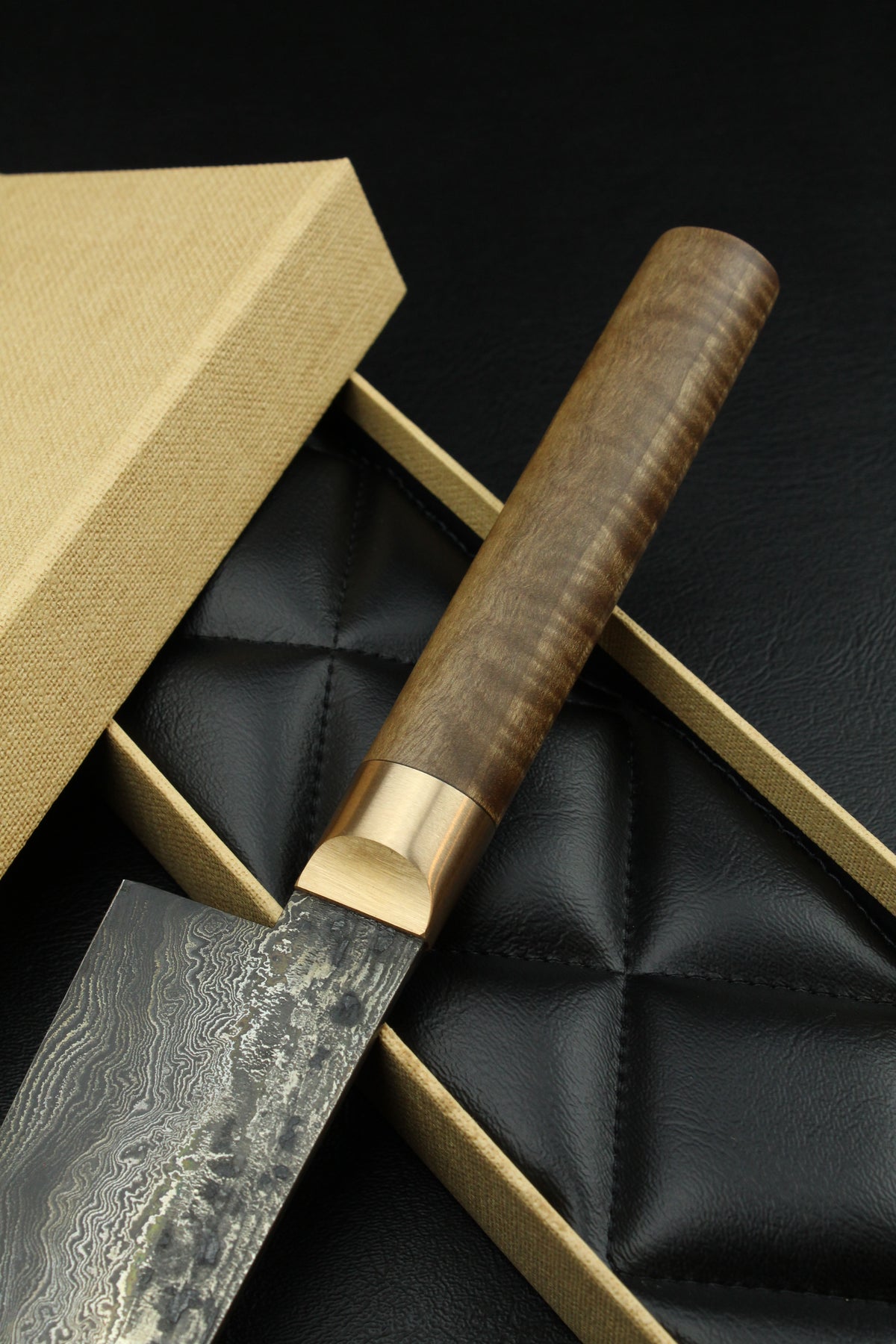 Damascus Gyuto 320L German GR-Walnuss