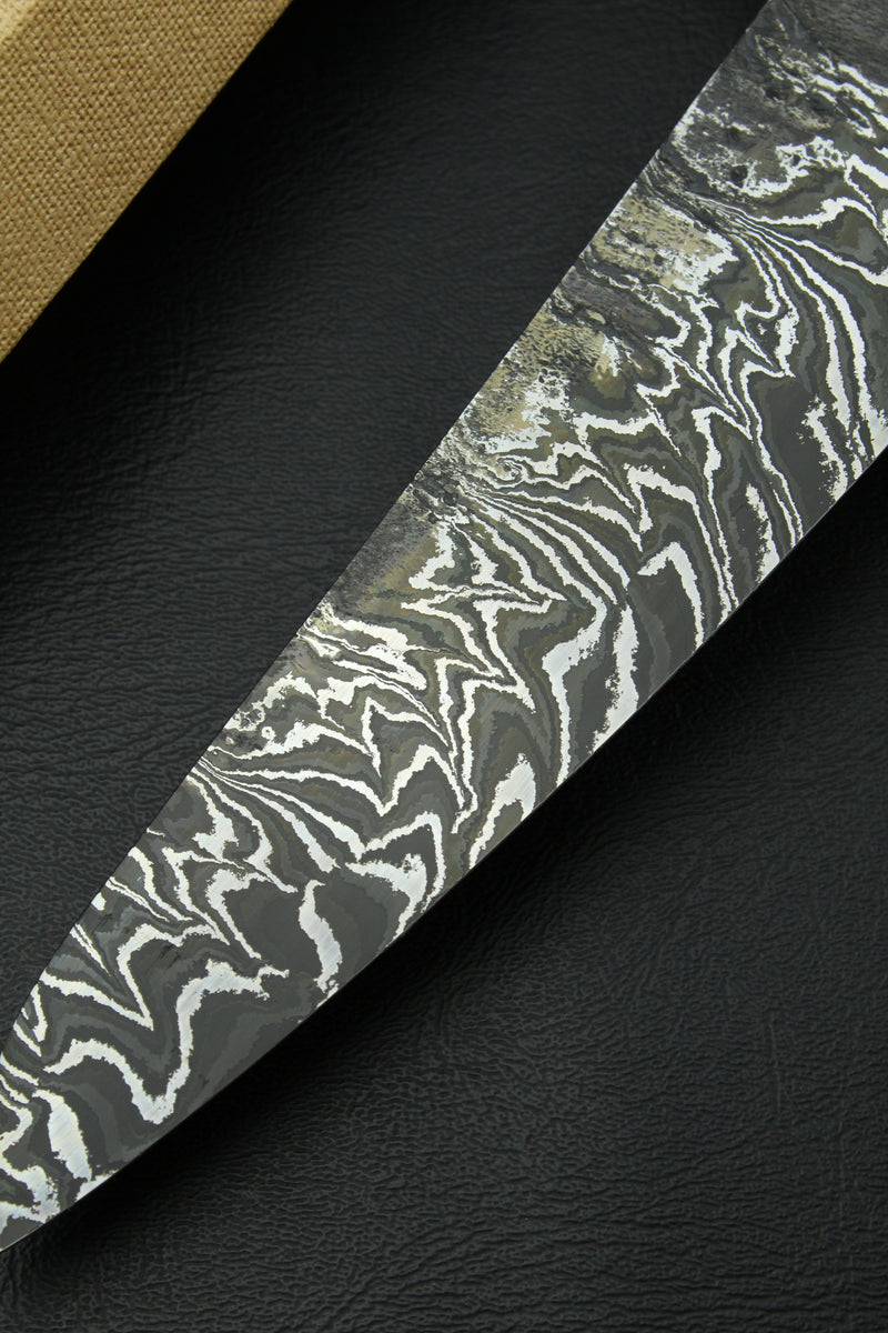 Damascus Gyuto Zebra German Walnut