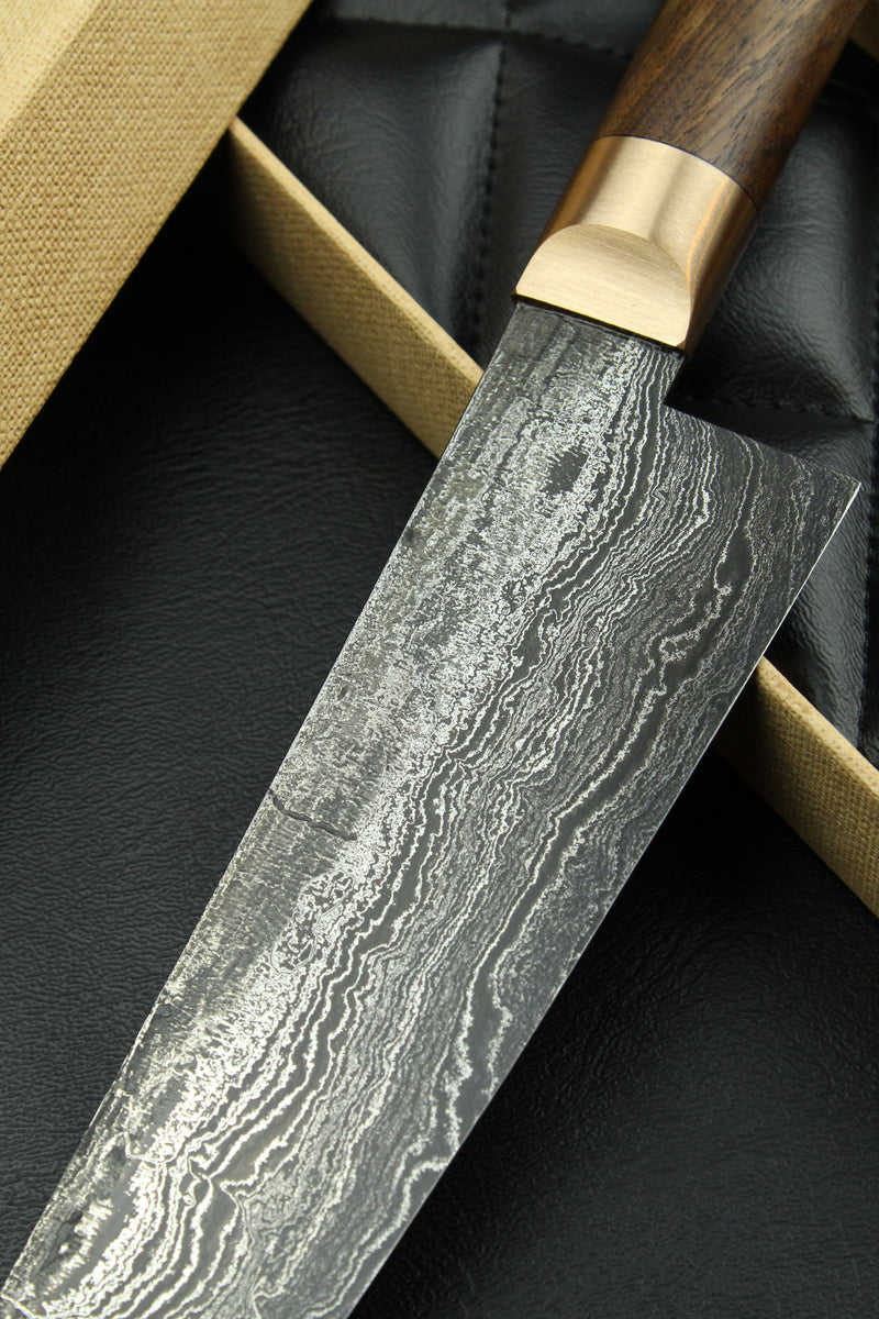 Damascus Gyuto 320L German Walnut