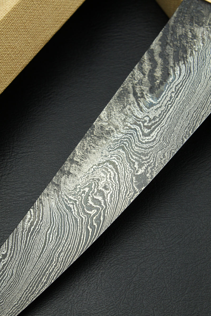 Damascus Gyuto Torsion black ebony 1.5