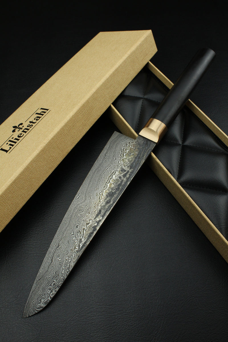 Damascus Gyuto 320L black ebony 2.0