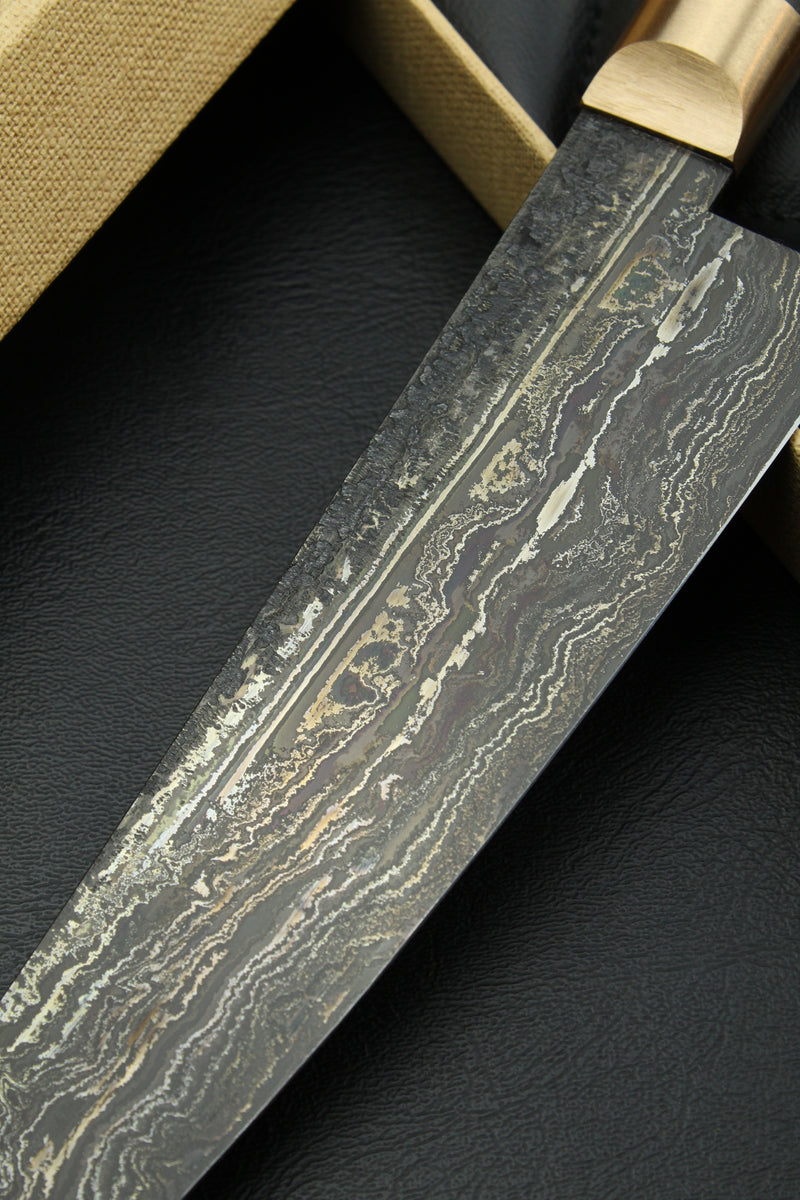 Damascus Gyuto HK black ebony 3.0