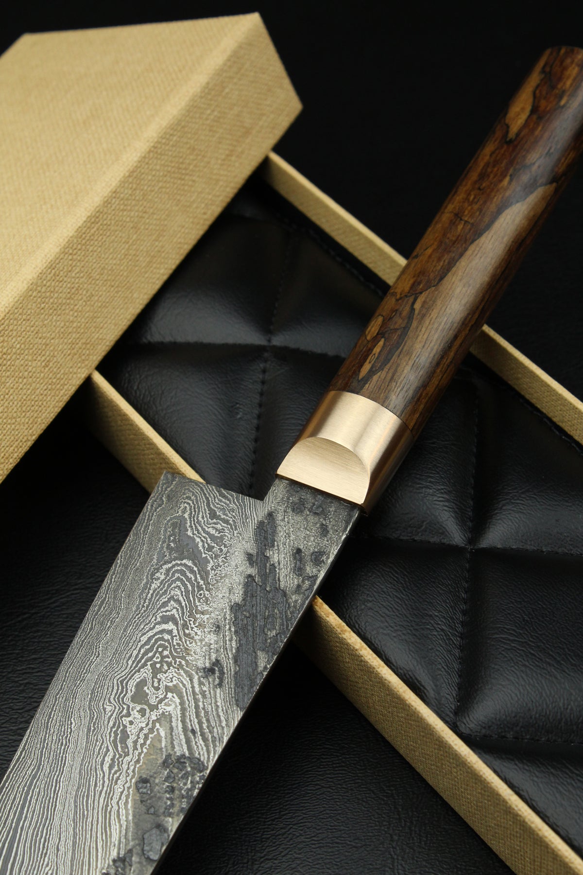 Gyutoknife Damascus HL Torsion G-Walnuss