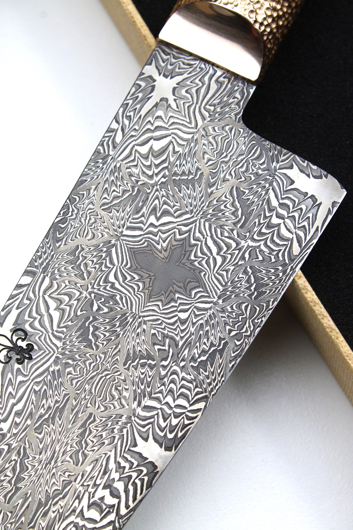 S-Damast Santoku Eingebettete Sterne
