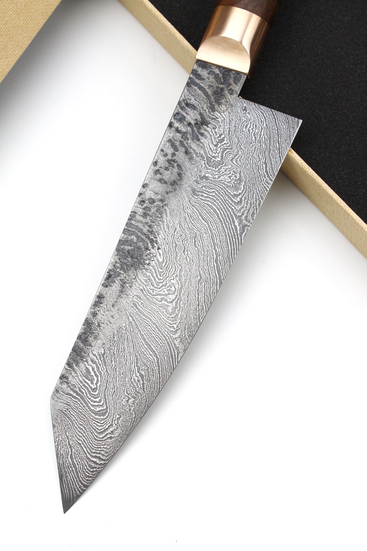 Damast-Santoku 320L Torsion