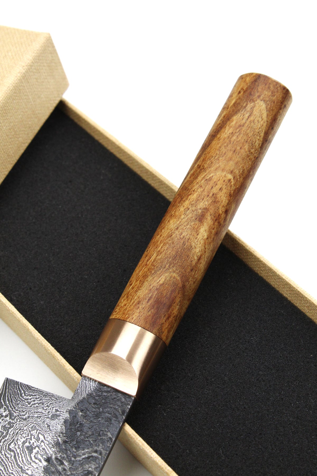 Damast-Santoku 320L Buche