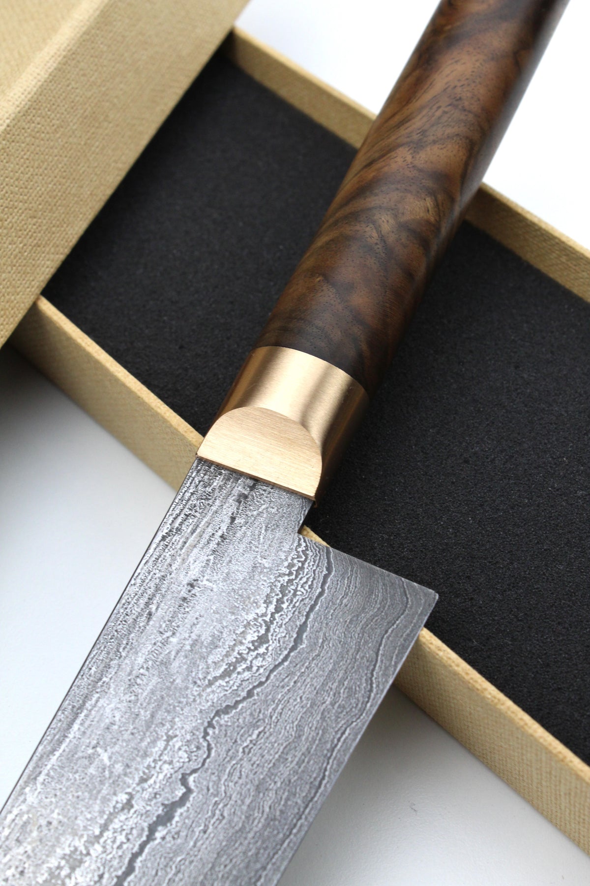 Gyuto Damast 500L Walnuss