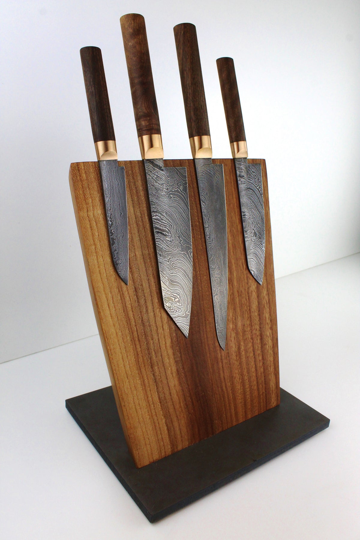 Premium-Messer-Set V2 Style Walnuss