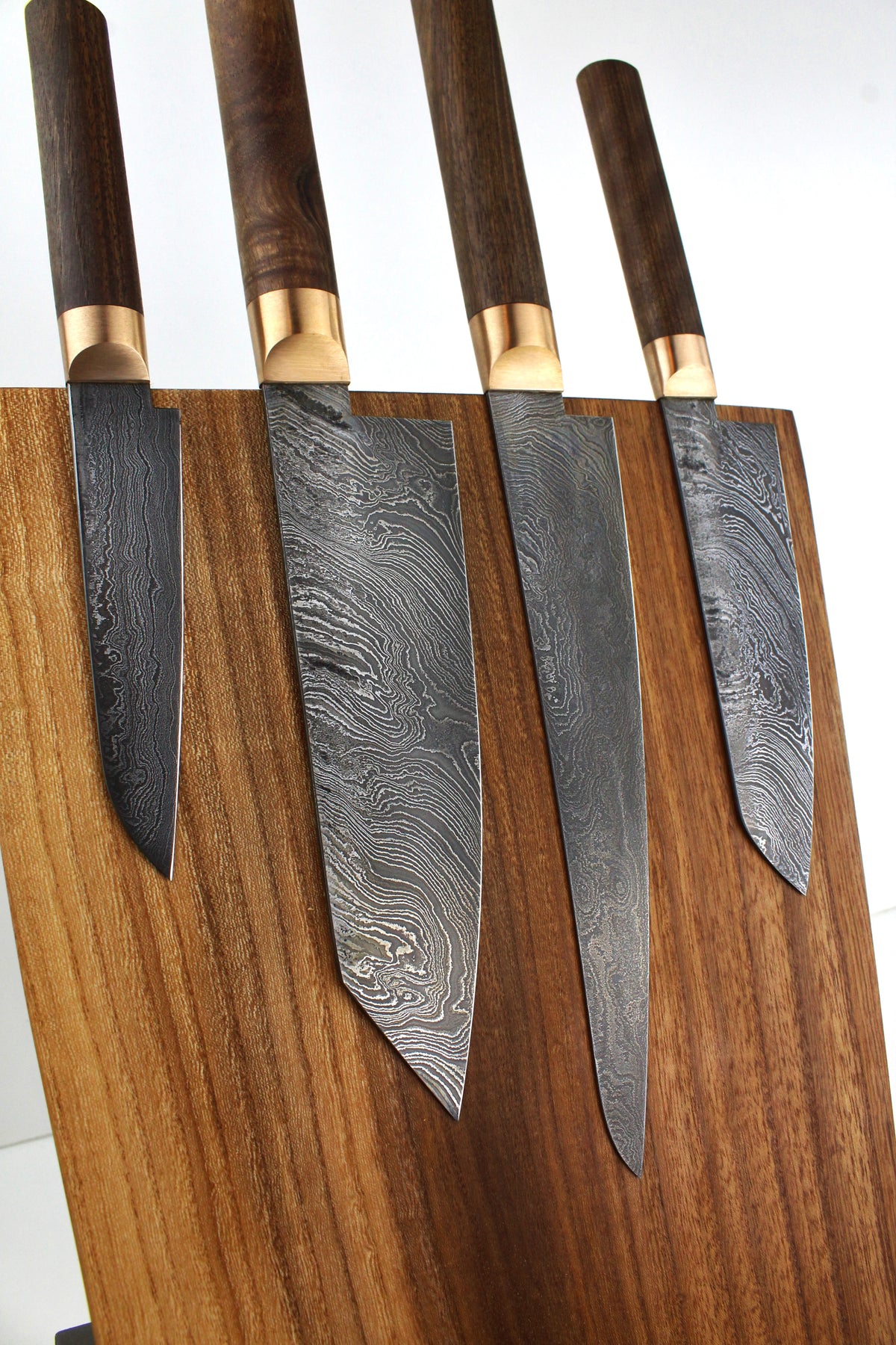 Premium-Messer-Set V2 Style Walnuss