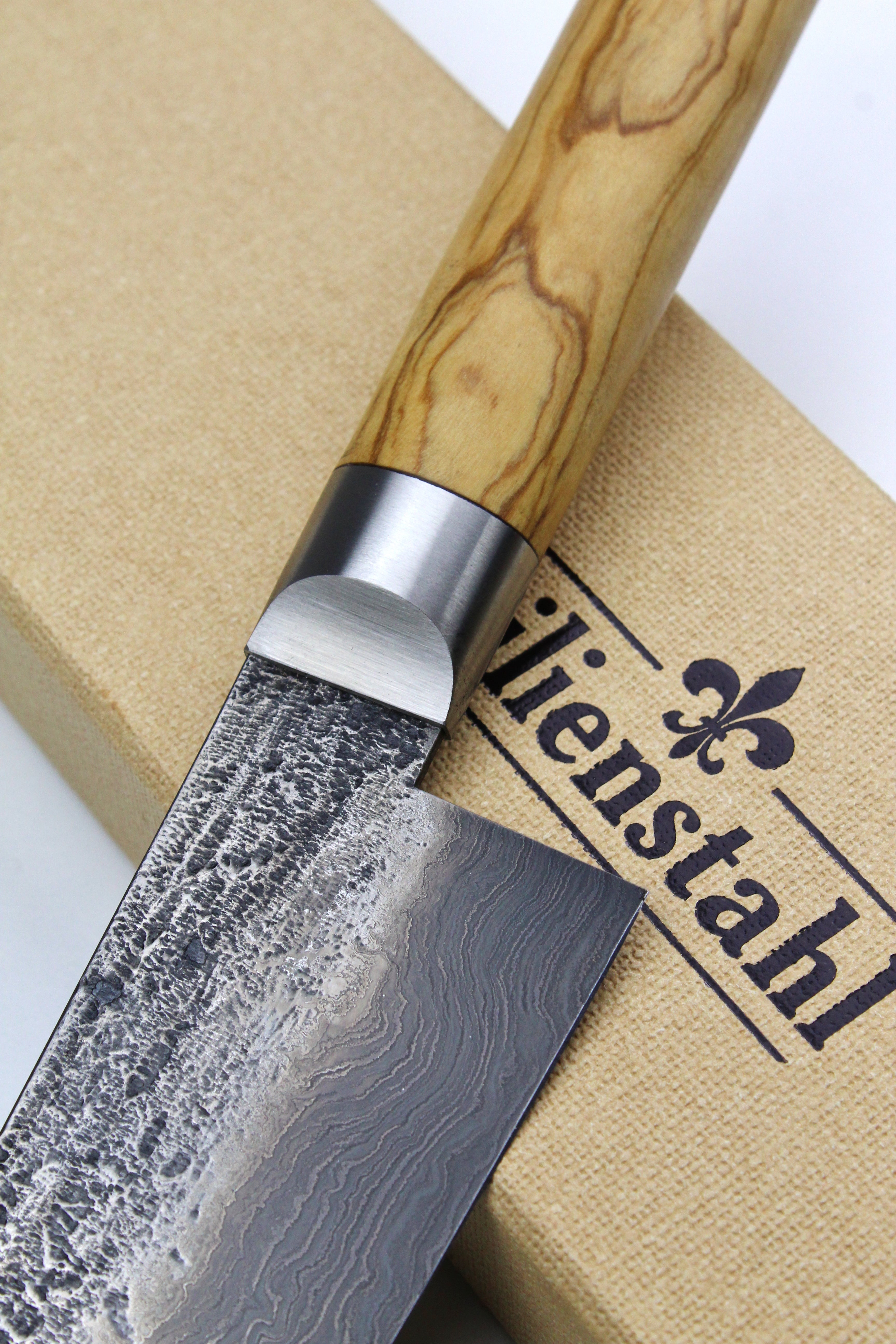 Damascus Gyuto 500L Olive