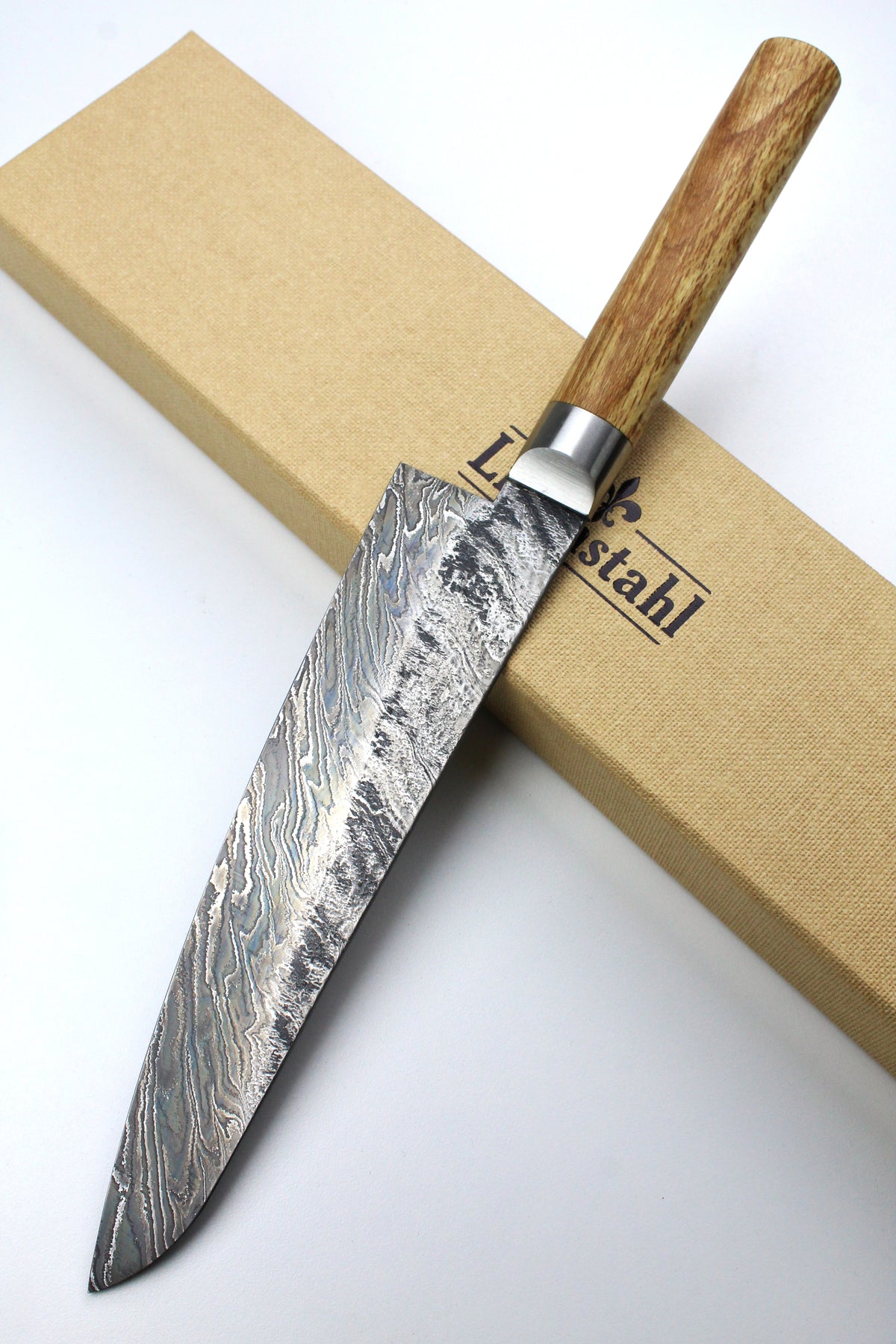 Gyuto Buchenholz Oval HK-Torsion Damast