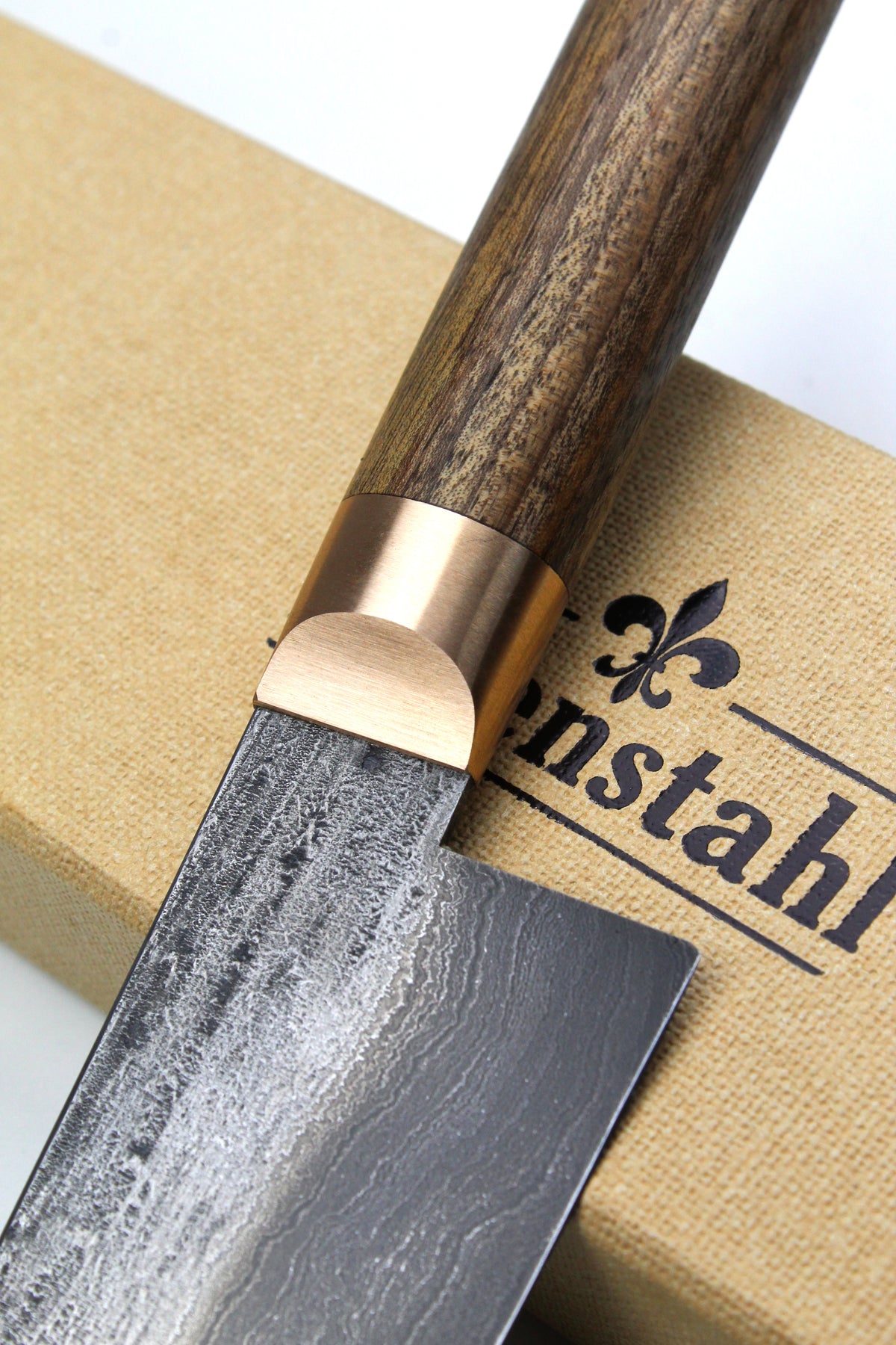 Damast-Gyuto 500L Walnussholz