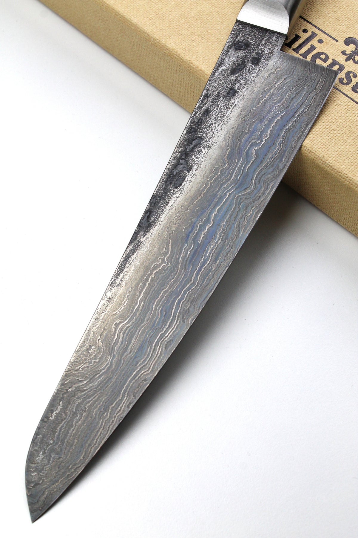 Damast-Gyuto 500L Walnussholz