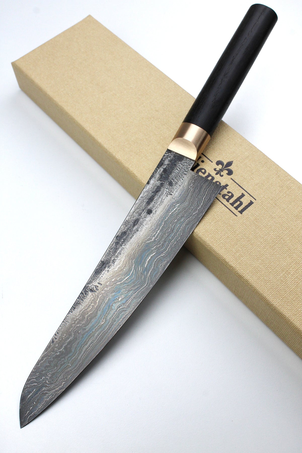 Gyuto Damast Torfmoos-Eiche 500L