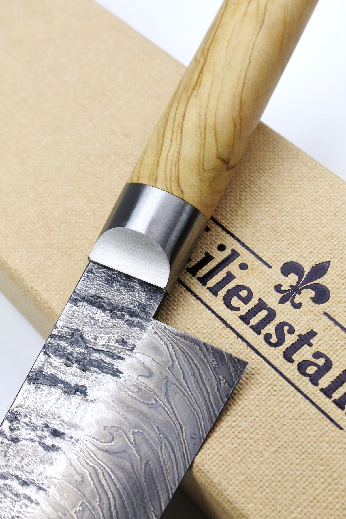 Damast-Gyuto HK-Torsion Olivgrün