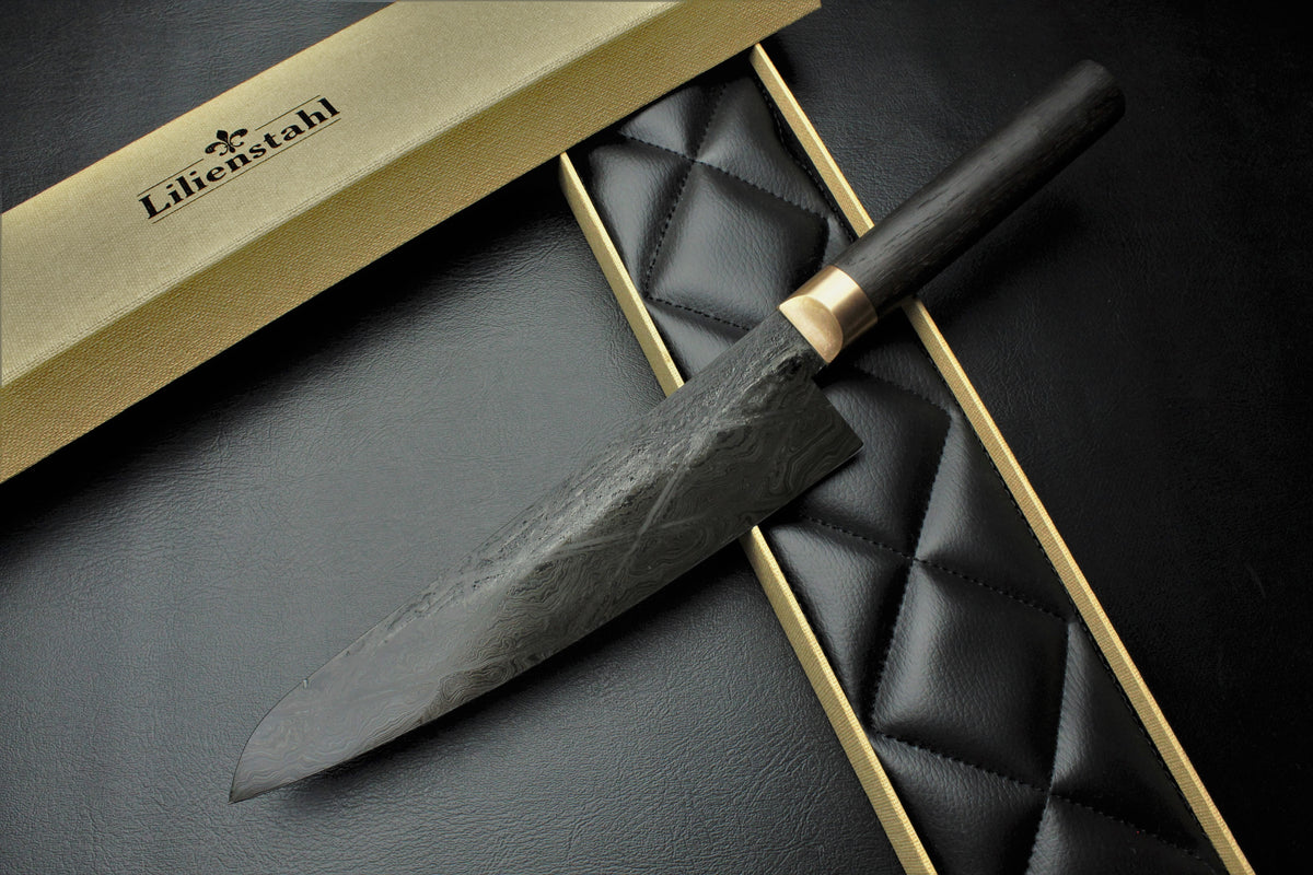 Gyuto Damast Moorholz Oval