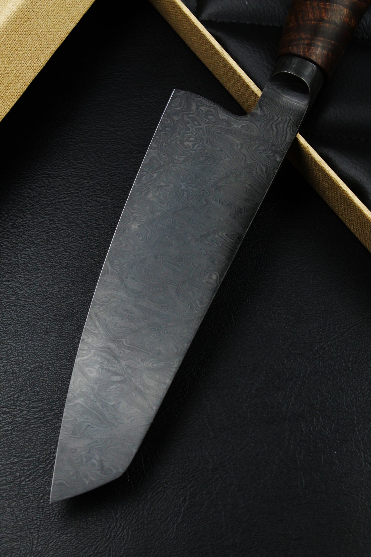 Santoku 190 geringsiert Gidgee schwarz Rautenmuster