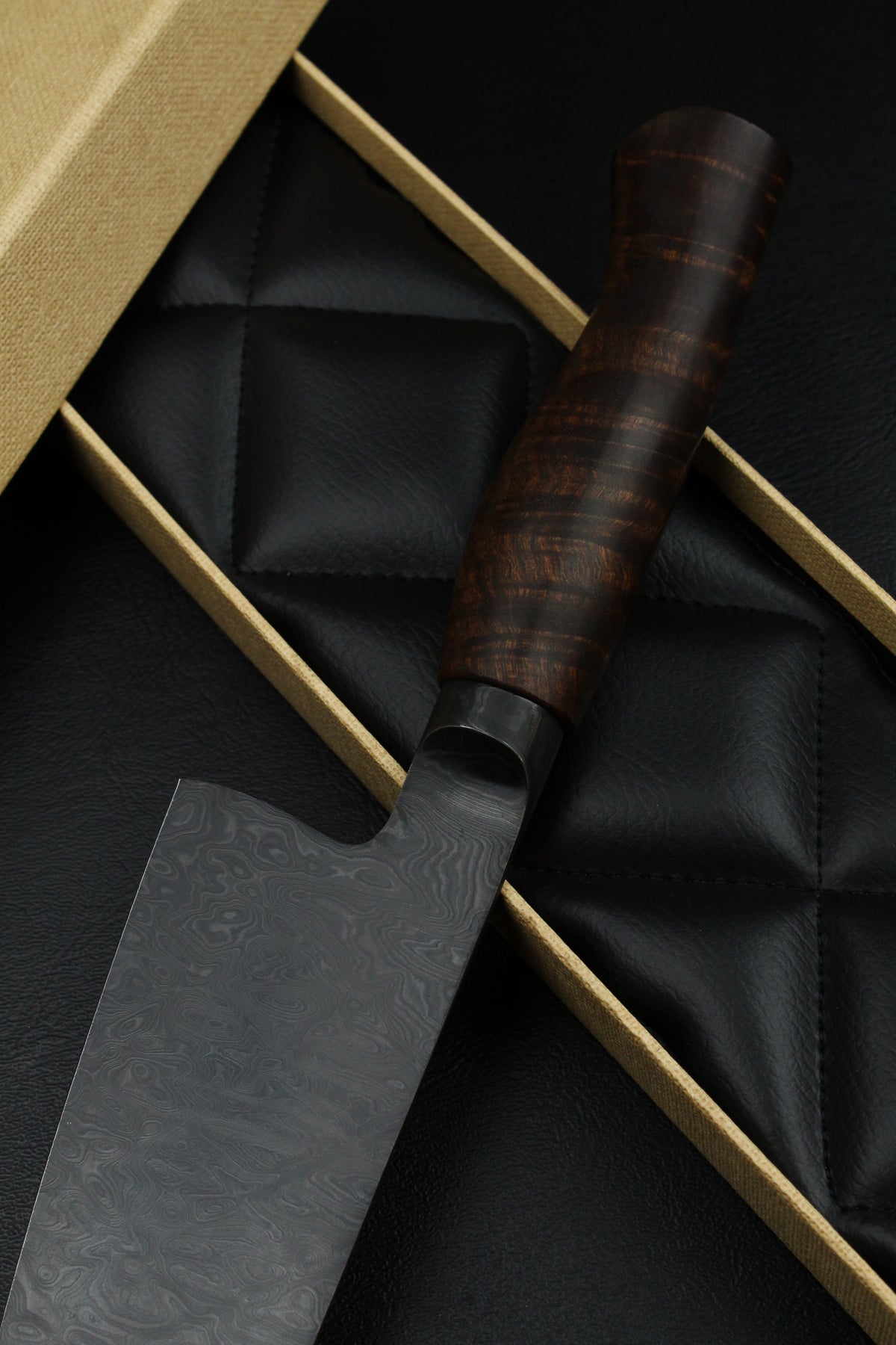 Santoku 190 geringsiert Gidgee schwarz Rautenmuster