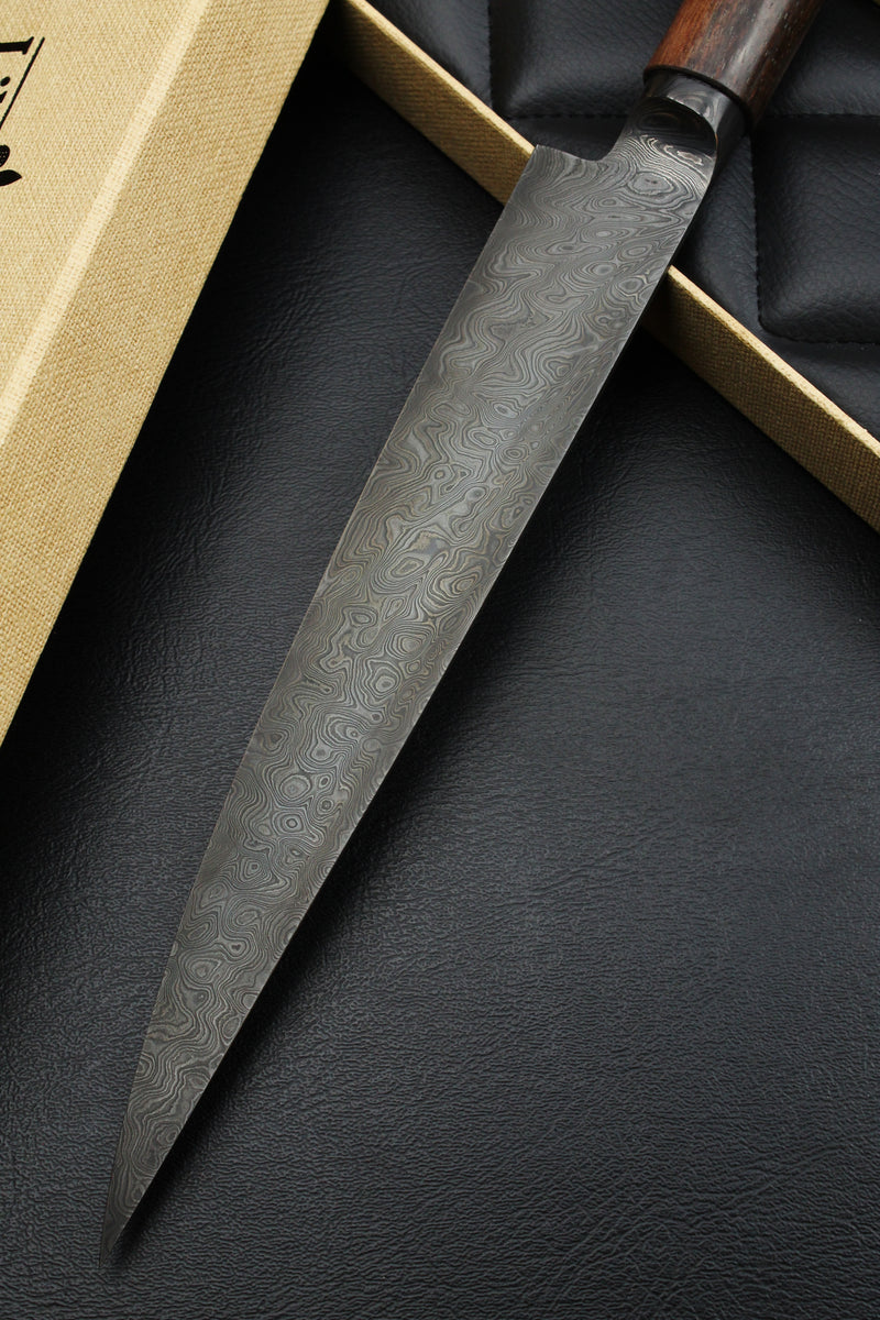 Sujihiki Black Damascus Makassar