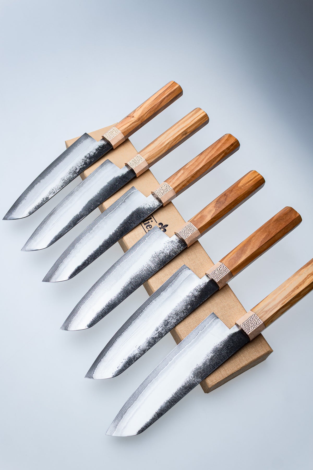 Santoku 3LN-Damast Olive