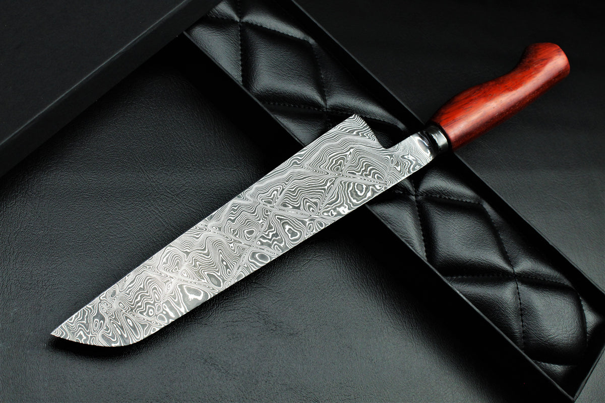 Gyuto 220 Padauk Rautenmuster