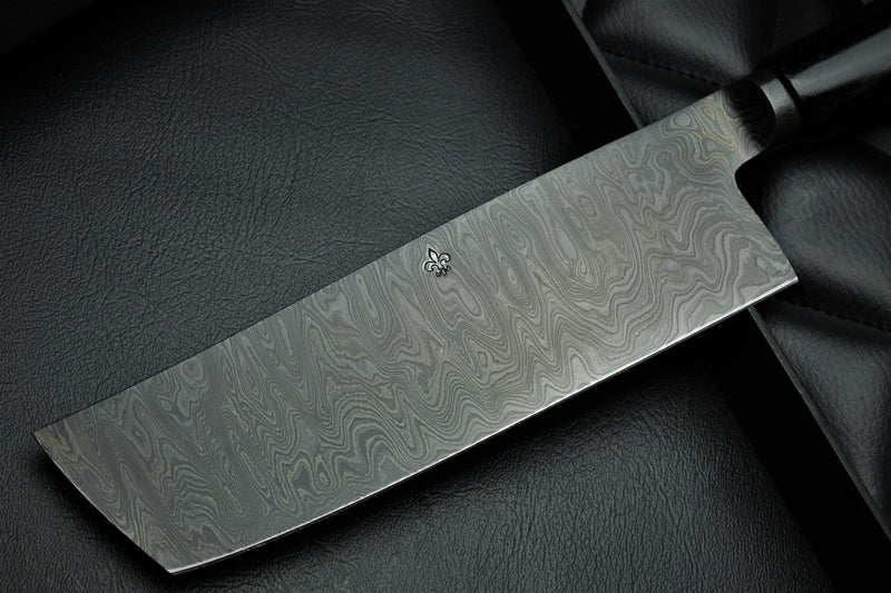 Nakiri 180 black ebony all black patina